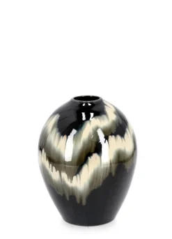 Sale Bizzotto P.VASO COIRA BOMBATO NERO MELANGE H30