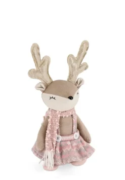 Discount Bizzotto RENNA CHALICE SEDUTO ROSA H30,5