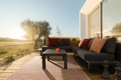 New Bizzotto SALOTTO ANGOLARE IN ALLUMINIO ANTRACITE CX23 - KONNOR