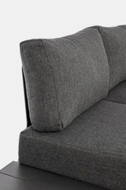 New Bizzotto SALOTTO ANGOLARE IN ALLUMINIO ANTRACITE CX23 - KONNOR