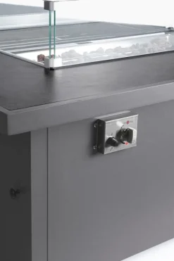 Clearance Bizzotto SALOTTO ANGOLARE IN ALLUMINIO ANTRACITE PG61 - HENDRIX