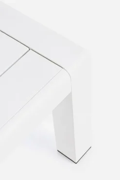 Outlet Bizzotto SALOTTO ANGOLARE IN ALLUMINIO BIANCO CX21 - KONNOR