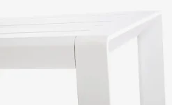 Outlet Bizzotto SALOTTO ANGOLARE IN ALLUMINIO BIANCO CX21 - KONNOR