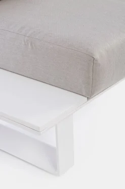 Outlet Bizzotto SALOTTO ANGOLARE IN ALLUMINIO BIANCO CX21 - KONNOR