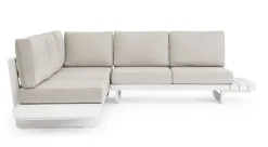 Online Bizzotto SALOTTO ANGOLARE IN ALLUMINIO BIANCO WG20 - INFINITY