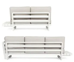 Online Bizzotto SALOTTO ANGOLARE IN ALLUMINIO BIANCO WG20 - INFINITY