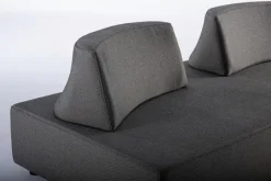 Outlet Bizzotto SALOTTO ANGOLARE IN TESSUTO PER ESTERNO ANTRACITE - PIPER