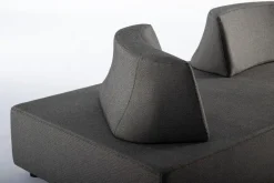 Outlet Bizzotto SALOTTO ANGOLARE IN TESSUTO PER ESTERNO ANTRACITE - PIPER