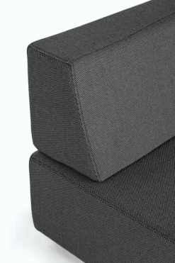 Outlet Bizzotto SALOTTO ANGOLARE IN TESSUTO PER ESTERNO ANTRACITE - PIPER