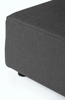 Outlet Bizzotto SALOTTO ANGOLARE IN TESSUTO PER ESTERNO ANTRACITE - PIPER