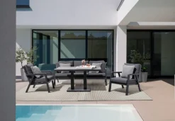 Best Bizzotto SALOTTO IN ALLUMINIO ANTRACITE JX55 - TRUMAN