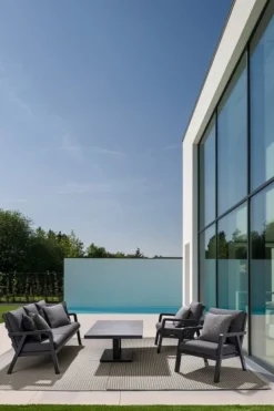 Best Bizzotto SALOTTO IN ALLUMINIO ANTRACITE JX55 - TRUMAN