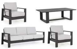 Bizzotto SALOTTO IN ALLUMINIO ANTRACITE YK13 - BALTIC