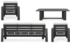 Bizzotto SALOTTO IN ALLUMINIO ANTRACITE YK13 - BALTIC