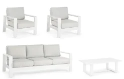 Online Bizzotto SALOTTO IN ALLUMINIO BIANCO YK11 - BALTIC