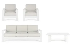 Online Bizzotto SALOTTO IN ALLUMINIO BIANCO YK11 - BALTIC