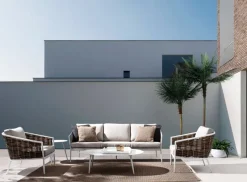 New Bizzotto SALOTTO IN FIBRA SINTETICA BIANCO YK11 - MARIBELA