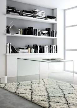 Outlet Bizzotto SCRIVANIA IN VETRO - IRIDE