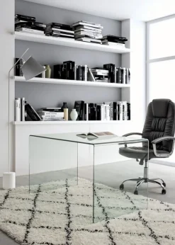 Outlet Bizzotto SCRIVANIA IN VETRO - IRIDE