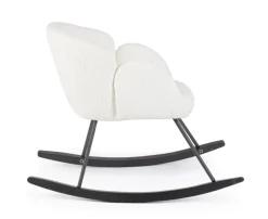 Sale Bizzotto SEDIA A DONDOLO EFFETTO BOUCLE' BIANCA - SIBILLA