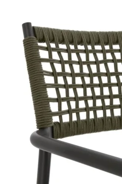 Outlet Bizzotto SEDIA C-BR CALETA ANTRACITE/VERDE