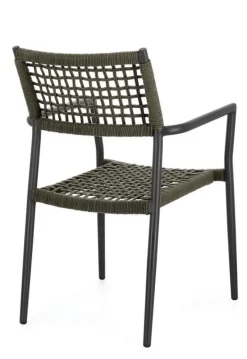 Outlet Bizzotto SEDIA C-BR CALETA ANTRACITE/VERDE