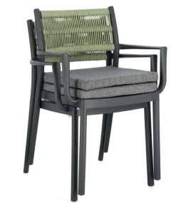 Sale Bizzotto SEDIA C-BR C-C ALVIN ANTRACITE/VERDE