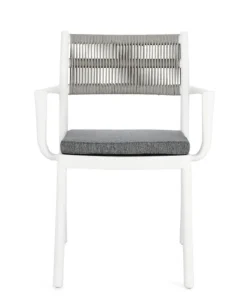 Clearance Bizzotto SEDIA C-BR C-C ALVIN BIANCO/GRIGIO CH.