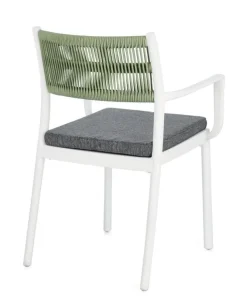 New Bizzotto SEDIA C-BR C-C ALVIN BIANCO/VERDE