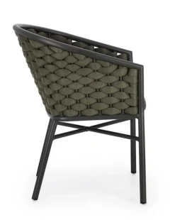 Hot Bizzotto SEDIA C-BR C-C MARGALIDA ANTRACITE/VERDE