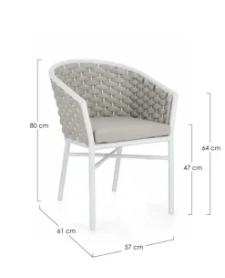 Best Bizzotto SEDIA C-BR C-C MARGALIDA BIANCO