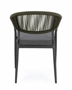 Outlet Bizzotto SEDIA C-BR C-C MILLOR ANTRACITE/VERDE