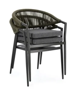 Bizzotto SEDIA C-BR C-C MILLOR ANTRACITE/VERDE