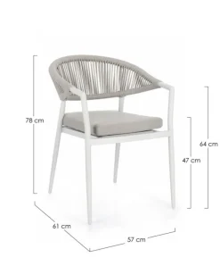 Clearance Bizzotto SEDIA C-BR C-C MILLOR BIANCO