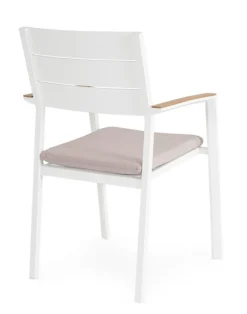 Outlet Bizzotto SEDIA C-BR C-C ZELMAR BIANCO YK11