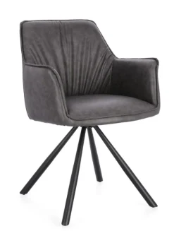 Discount Bizzotto SEDIA C-BR GIREV.BREVAL GRIGIO