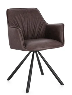 Clearance Bizzotto SEDIA C-BR GIREV.BREVAL MARRONE SCURO