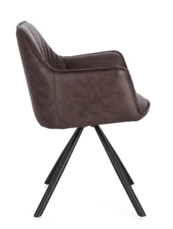 Clearance Bizzotto SEDIA C-BR GIREV.BREVAL MARRONE SCURO