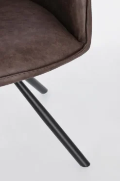 Clearance Bizzotto SEDIA C-BR GIREV.BREVAL MARRONE SCURO