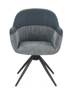 Online Bizzotto SEDIA C-BR GIREVOLE ISOTTA GRIGIO