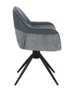 Online Bizzotto SEDIA C-BR GIREVOLE ISOTTA GRIGIO