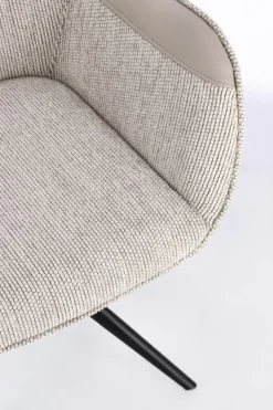 Sale Bizzotto SEDIA C-BR GIREVOLE ISOTTA BEIGE