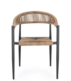 Hot Bizzotto SEDIA C-BR JANDIA ANTRACITE/NATURAL