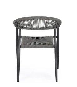 Clearance Bizzotto SEDIA C-BR JANDIA ANTRACITE/GRIGIO
