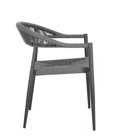 Clearance Bizzotto SEDIA C-BR JANDIA ANTRACITE/GRIGIO