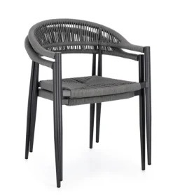 Clearance Bizzotto SEDIA C-BR JANDIA ANTRACITE/GRIGIO