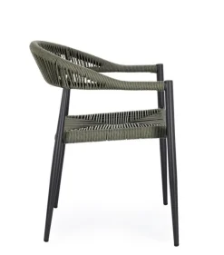 Online Bizzotto SEDIA C-BR JANDIA ANTRACITE/VERDE