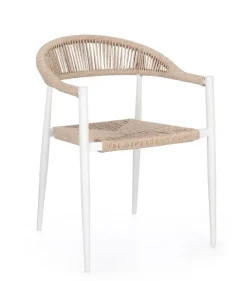 Hot Bizzotto SEDIA C-BR JANDIA BIANCO/BEIGE