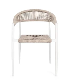 Hot Bizzotto SEDIA C-BR JANDIA BIANCO/BEIGE