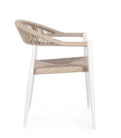 Hot Bizzotto SEDIA C-BR JANDIA BIANCO/BEIGE